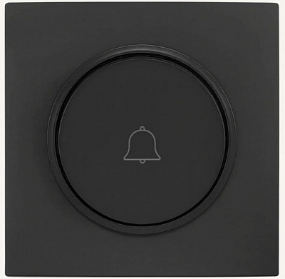 Кнопка звонка одноклавишный HausMark Bela черный