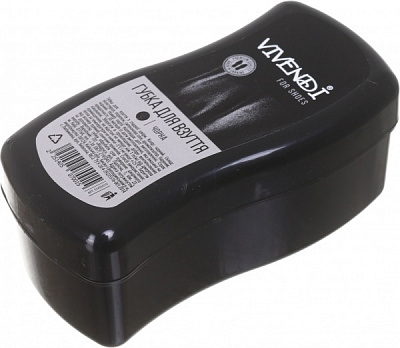 Губка Vivendi для взуття Хвиля чорний