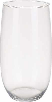 Ваза стеклянная Теамо цилиндр узкий снизу d19,5 см 35 см прозрачный 