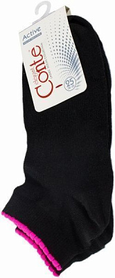 Шкарпетки Conte ACTIVE бавовняні р. 25 чорний