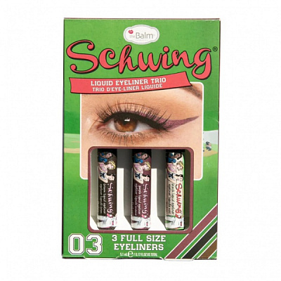 Подводка для глаз theBalm Schwing Trio (V2) 3 шт. x 1,7 мл
