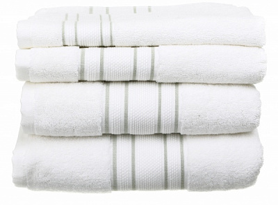 Полотенце Villa 30x50 см белый с зеленым Sous Dias 