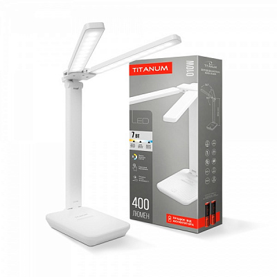 Светильник настольный аккумуляторный TITANUM 2x7 Вт белый 27414 