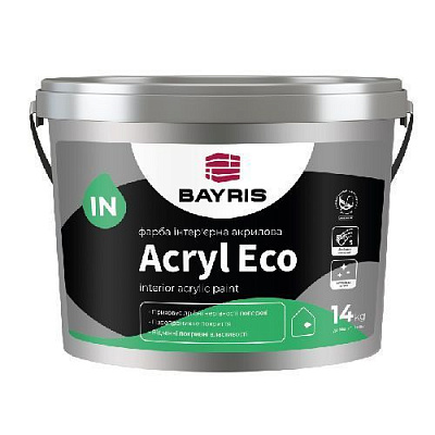 Фарба інтер'єрна акрилова Bayris Acryl Eco мат білий 7кг