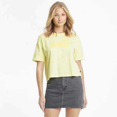 Футболка Puma ESS Cropped Logo Tee 58686640 M жовтий