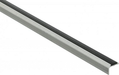 Порожек алюминиевый лестничный Braz Line прямоугольный антискользящая вставка 17,8x14x1000 мм 