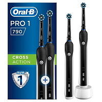 Набор электрических зубных щеток Oral-B PRO Braun 1/790 1+1 Black