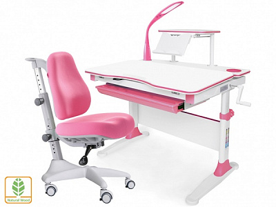 Комплект меблів дитячий Evo-kids Evo-30 PN Pink + крісло Y-528 KP