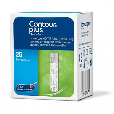 Тест-полоски Contour Plus №25