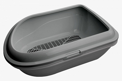 Туалет AnimAll с сеткой серый 57x39x23 см 167161