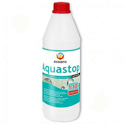 Грунтовка глубокопроникающая Eskaro Aquastop Strong концентрат 1:10 1 л