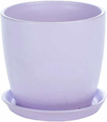 Горшок керамический Shynkar&KO Сонет круглый 3л лавандовый 