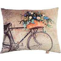 Подушка декоративная Селена Велосипед с лавандой 922 50x32 см
