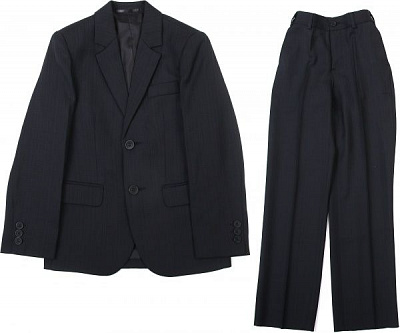 Костюм школьный Петтекс р.146 черный 0389 