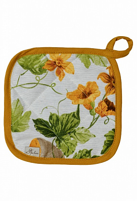 Прихватка Happy Fall 20x20 см белый с рисунком Прованс 