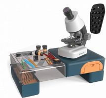 Науково-ігровий набір GUANG XUE BAO Мікроскоп білий в чемодане з фонариком OTG0925372