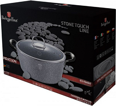 Кастрюля с крышкой Stone Touch Line 6,1 л BH 1153N Berlinger