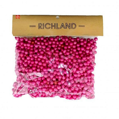 Декоративний виріб Великі пінопластові кульки бордові Річ-Ленд