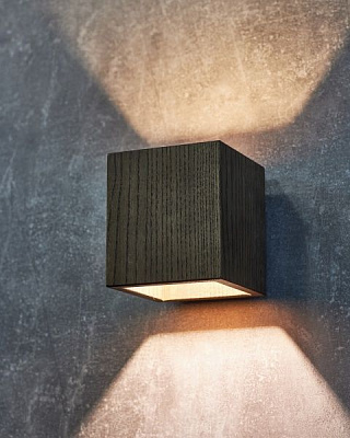 Бра Iterna Brygge темный ясен 1xG9 дерево темное 