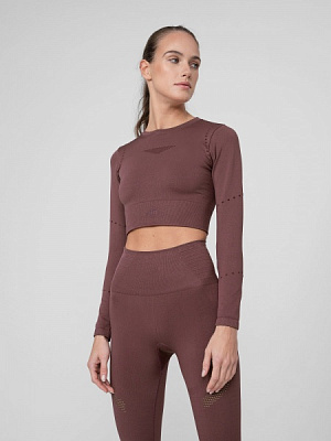 Футболка 4F WOFUNCTIONAL LONGSLEEVE TSDLF010 H4Z22-TSDLF010-60S р.ML бордовий