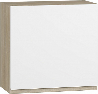 Шкаф верхний под вытяжку МС Джетта 60х57,7х31,7 см, белый бриллиант/дуб сонома Грейд