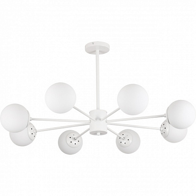 Світильник стельовий Hopfen 8x40 Вт E27 білий Balle 8 WH