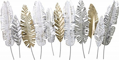 Декор настенный Foret 132,7x70,5 см светло серо-золотистый 