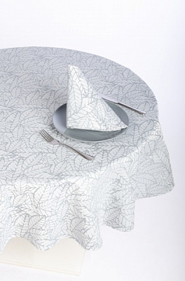 Скатерть Багренец 116-23/00 d160 серый Эдельвика 