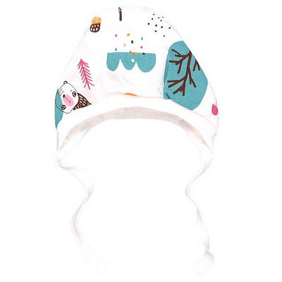 Чепчик детский Татошка р.1 молочный с принтом 0502207зві