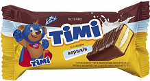 Шоколадний бісквіт Konti зі смаком вершків Timi 50 г 