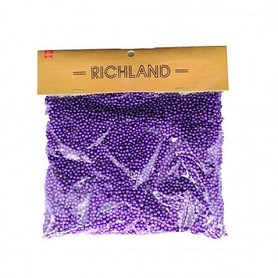 Декоративное изделие Мелкие пенопластовые шарики фиолетовые Річ-Ленд