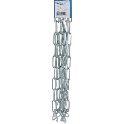 Цепь длиннозвеньевая 4 мм 2,5 м оцинкованная