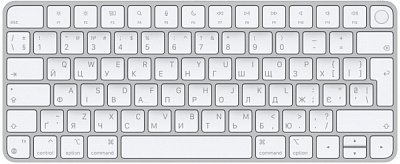 Клавіатура Apple Magic Keyboard with Touch ID for Mac models with Apple silicon - Ukrainian (MK293UA/A) white
