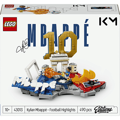 Конструктор LEGO Editions Football Кіліан Мбаппе – найкращі моменти футбольних матчів 43013