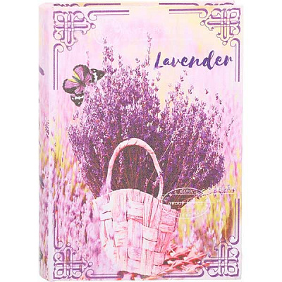 Скринька-книга Лаванда в кошику 25x18x5,5 см