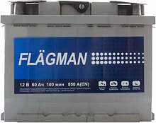 Аккумулятор автомобильный Flagman 6СТ-60 АзЕ standard 242х175х190 мм 60Ah 550A 12V «+» справа