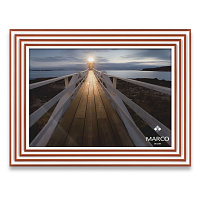 Рамка для фотографії зі склом MARCO decor 4017 1 фото 30х40 см біло-помаранчевий 