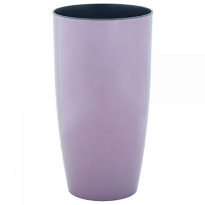 Горшок пластиковый Алеана Альфа d27х51 круглый 10,0 л фиолетовый (115044) 