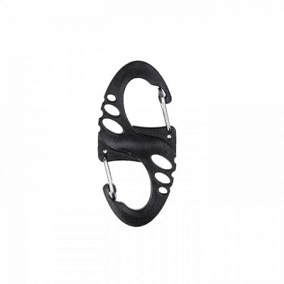 Карабин для рюкзака STURM S-HOOK BLACK (10 ШТ) [019] BLACK Mil-Tec пластик 13458402