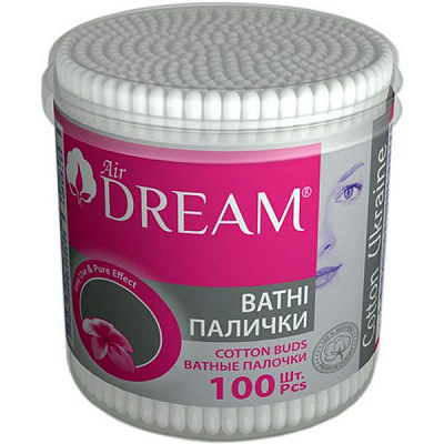 Ватные палочки Аir Dream 100 шт. (круглая)