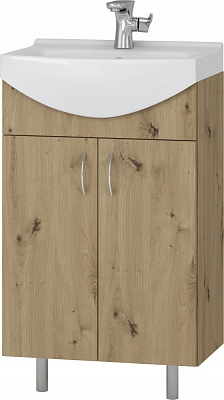Тумба напольная Грейд Артик 50 дуб артизан под умывальник Cersania 50