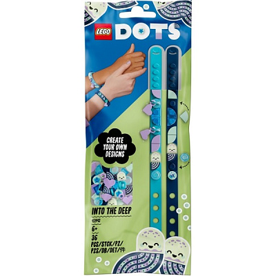 Конструктор LEGO DOTS «Підводний світ». Браслет з намистинами 41942