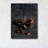 Постер Coffee with Chocolate 50x65 см Brushme 