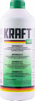 Антифриз Kraft G11 -35° 1,5л зелений