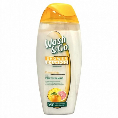 Гель-шампунь Wash&Go 2 в 1 Энергия витаминов фруктов 250 мл