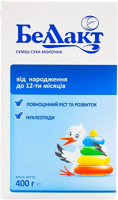 Суха молочна суміш Беллакт від народження 400 г