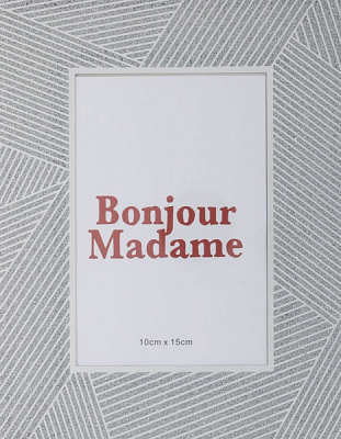 Рамка для фото Bonjour Madame 1 фото 10x15 см серебряный 