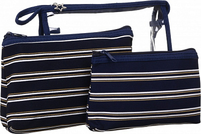 Набір косметичок Смужки 3 шт.В10710-bl