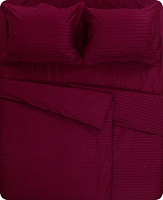 Комплект постільної білизни Exclusive Purple сімейний бордовий La Nuit 