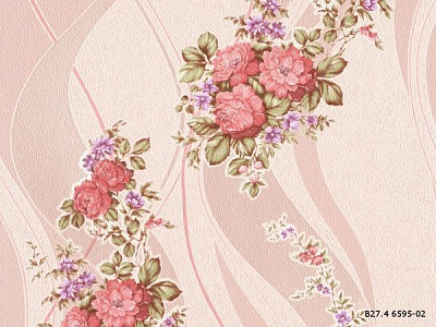 Обои бумажные Славянские обои COLORIT Ольга 6595-02 0,53x10,05 м 